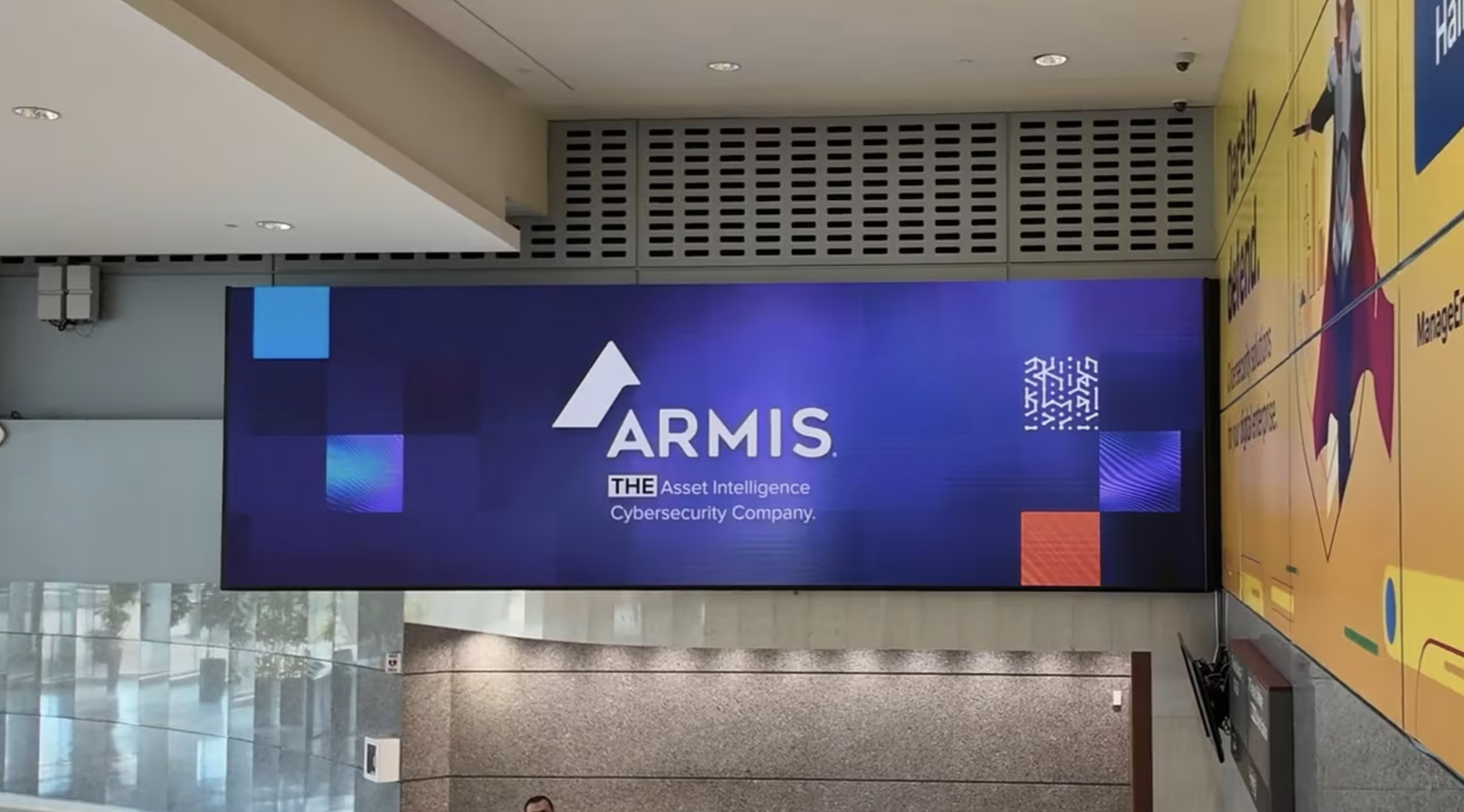 Armis on tradeshow large screen