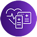 purple circle white product icon - mds